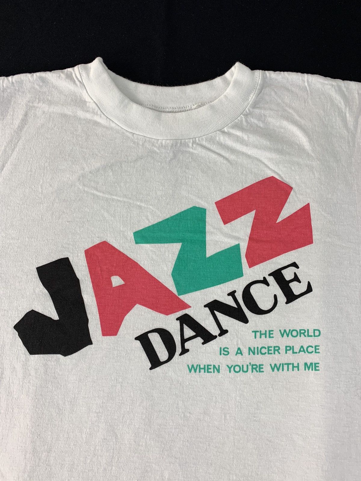 Japanese Brand Vintage 80s 90s Jazz Dance Spell Out Thin Tee Size S / US 4 / IT 40 - 3 Thumbnail