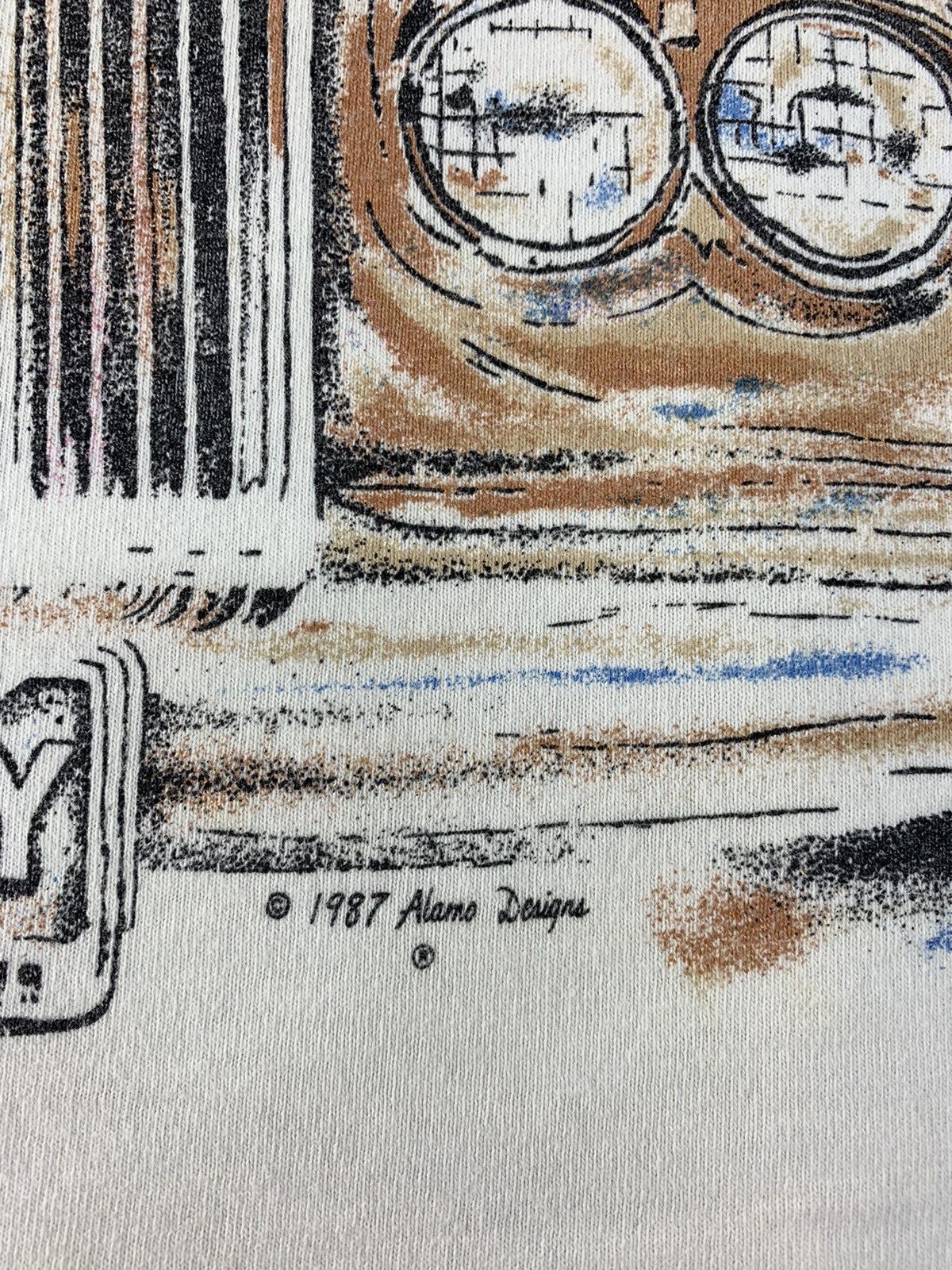 Vintage 90s 1987 Alamo Design Beverly Hills Big Graphic Screen Tee Size US S / EU 44-46 / 1 - 4 Thumbnail