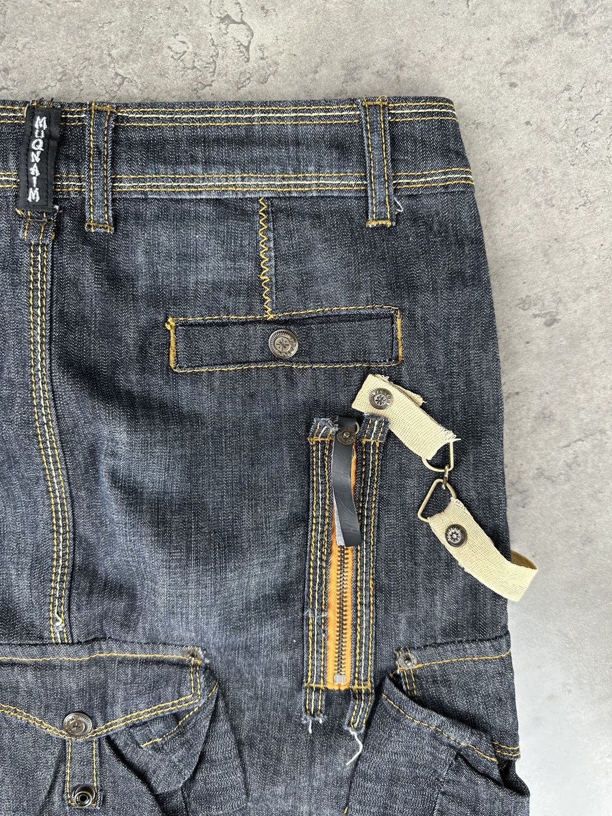 Japanese Brand Cargo Multipocket Bondage Mini Skirt Size 28" / US 6 / IT 42 - 9 Thumbnail
