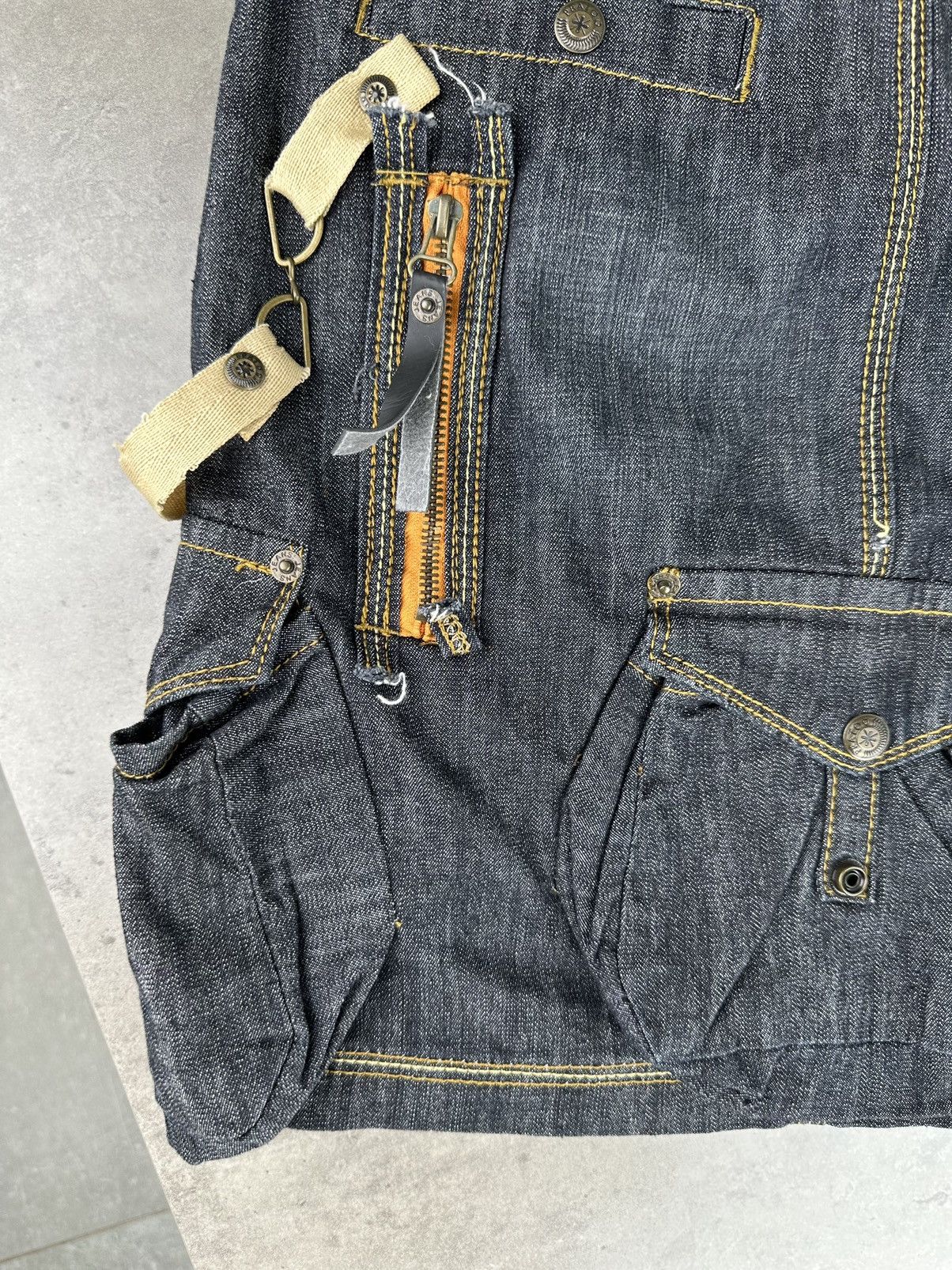 Japanese Brand Cargo Multipocket Bondage Mini Skirt Size 28" / US 6 / IT 42 - 10 Thumbnail