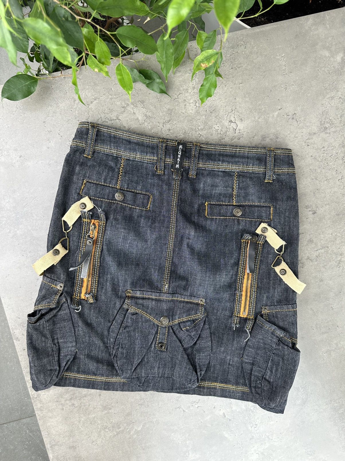 Japanese Brand Cargo Multipocket Bondage Mini Skirt Size 28" / US 6 / IT 42 - 7 Thumbnail