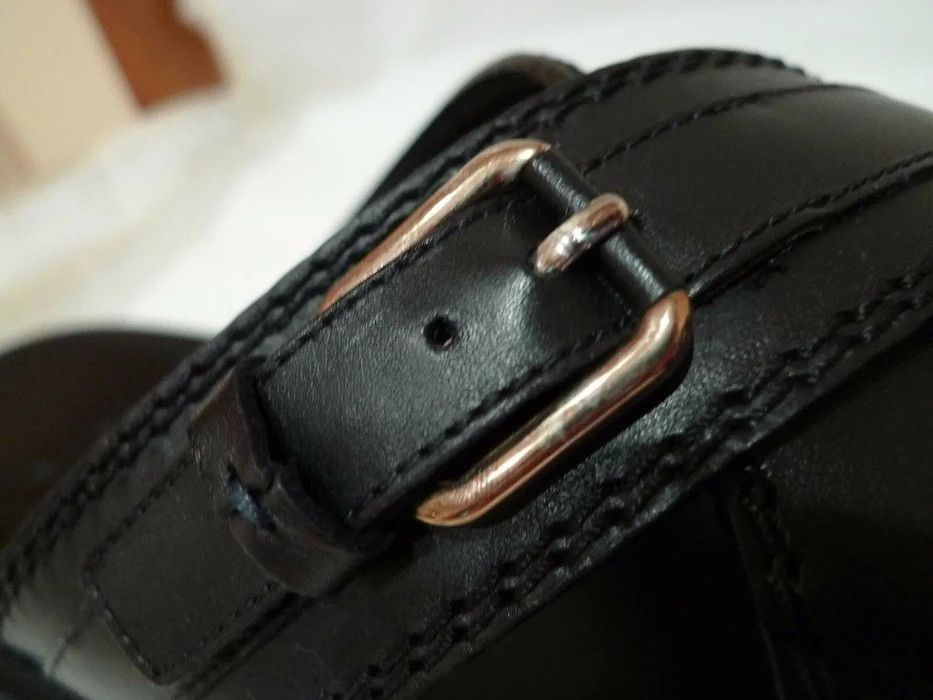 $1495 DIOR HOMME HEDI SLIMANE RARE MEN\'S LEATHER SANDALS ITALY SIZE 44 US 11 Used dior homme hedi - Gem main image 3