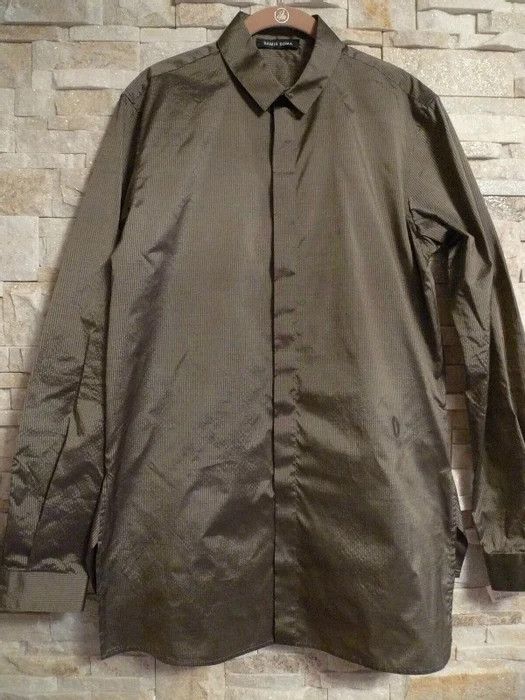 DAMIR DOMA 100%SILK IRIDESCENT SHIRT ITALY SIZE 48 / M