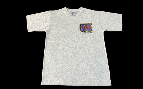 Vintage 90s Red Reef Shark Hamilton Island Australia Big Screen Tee Size US S / EU 44-46 / 1 - 3 Thumbnail