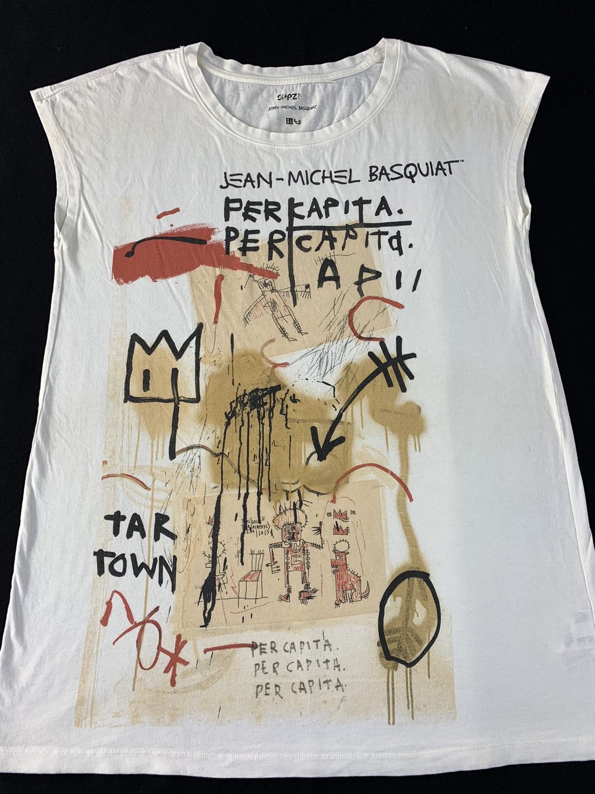 Jean-Michel Basquiat SPRZNY Jean Michel Basquiat Per Capita Pop Art Sleeveless Size M / US 6-8 / IT 42-44 - 3 Thumbnail