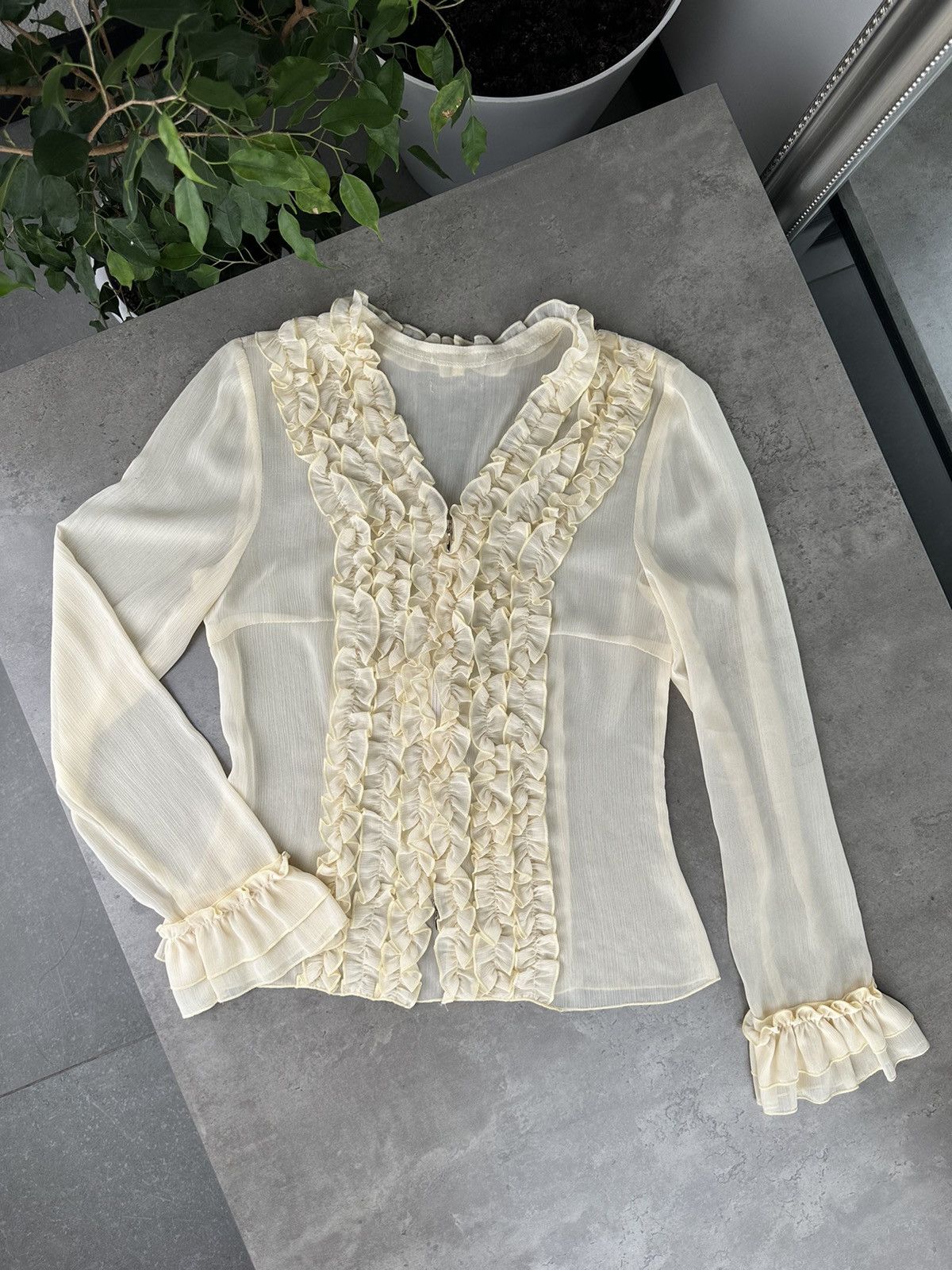 Japanese Brand Vintage Mesh Blouse Size S / US 4 / IT 40 - 1 Thumbnail