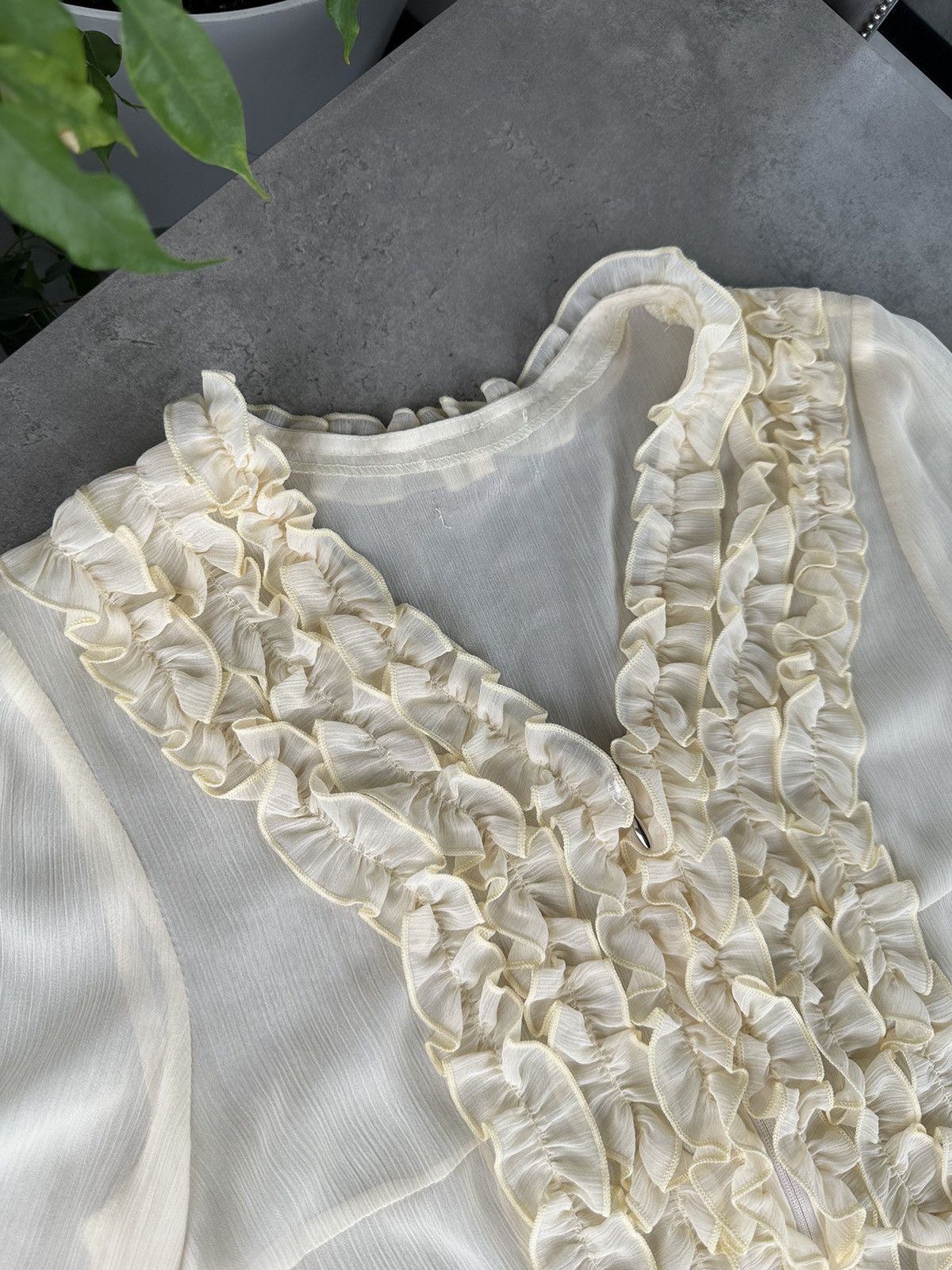 Japanese Brand Vintage Mesh Blouse Size S / US 4 / IT 40 - 2 Thumbnail
