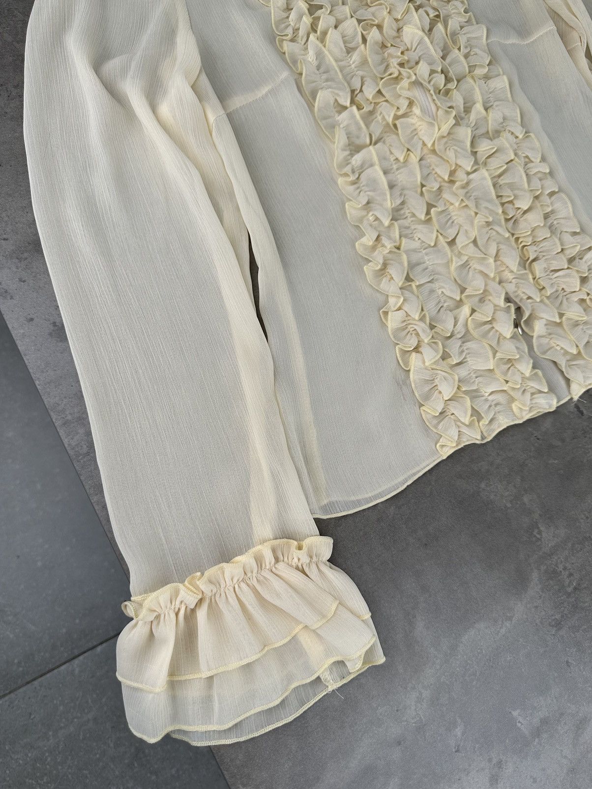 Japanese Brand Vintage Mesh Blouse Size S / US 4 / IT 40 - 6 Thumbnail