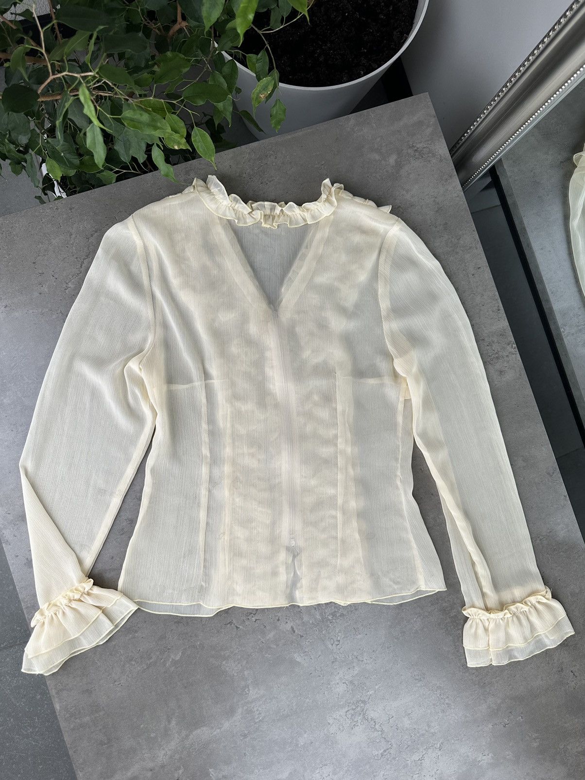 Japanese Brand Vintage Mesh Blouse Size S / US 4 / IT 40 - 9 Thumbnail