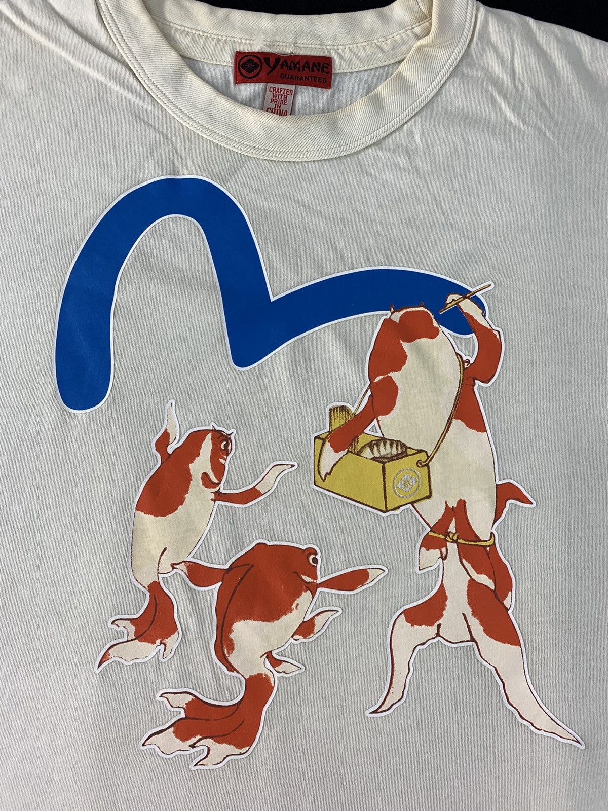 Evisu Evisu Yamane Guaranteed Stevie Kau Made Koi Fish Tee Size L / US 10 / IT 46 - 3 Thumbnail