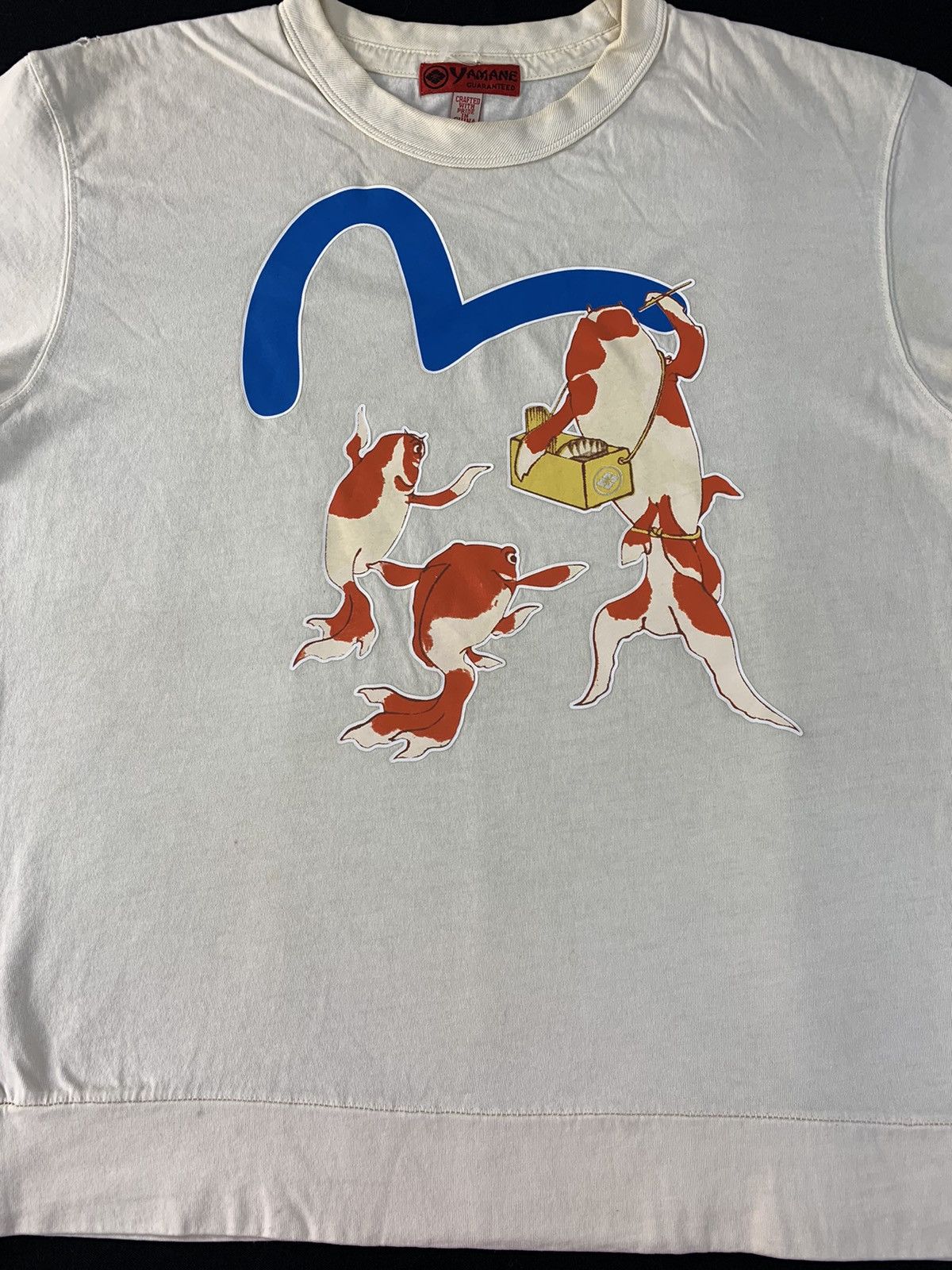 Evisu Evisu Yamane Guaranteed Stevie Kau Made Koi Fish Tee Size L / US 10 / IT 46 - 2 Thumbnail