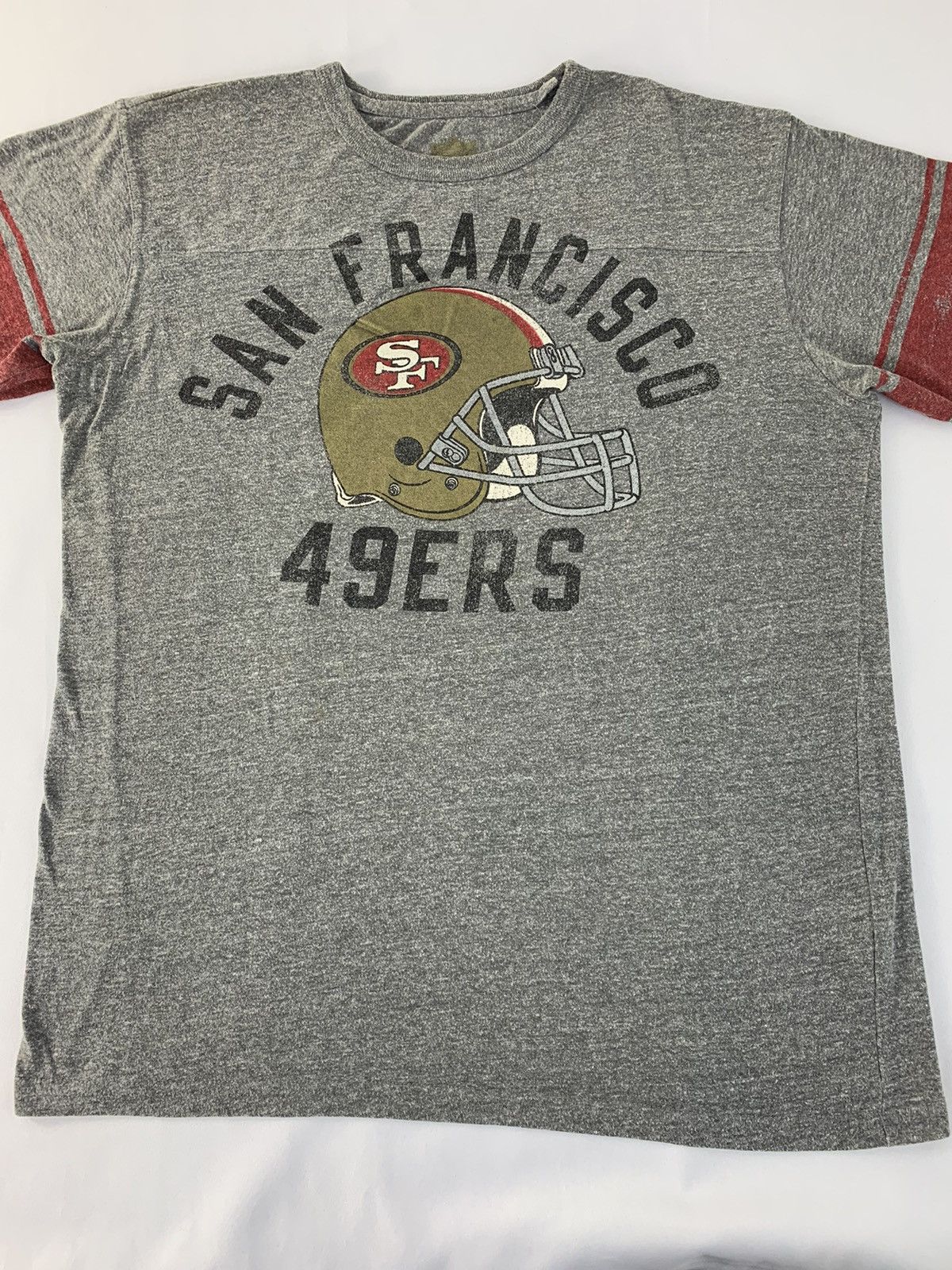 NFL Hype NFL San Francisco 49ers Striped Sleeve Crewneck Tee Size US L / EU 52-54 / 3 - 2 Thumbnail
