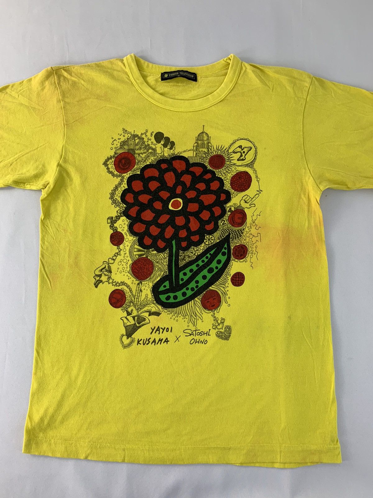 Japanese Brand 24 Hour Television Yayoi Kusama X Satoshi Ohni Floral Print Size US S / EU 44-46 / 1 - 3 Thumbnail