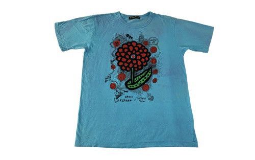 image of Vintage x Yayoi Kusama 24 Hour Television Yayoi Kusama X Satoshi Ohni Floral Print in Blue (Size Me