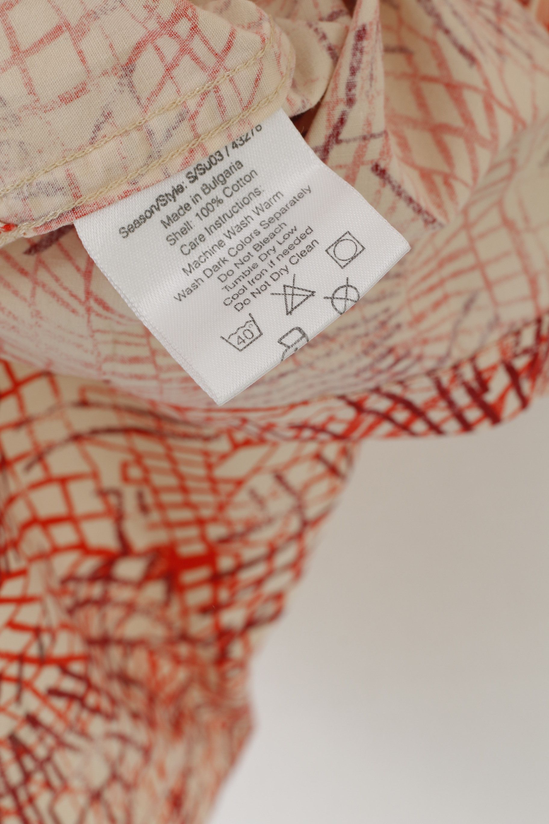 Timberland Timberland Men L Casual Shirt Orange Printed 8409 Size US L / EU 52-54 / 3 - 6 Thumbnail