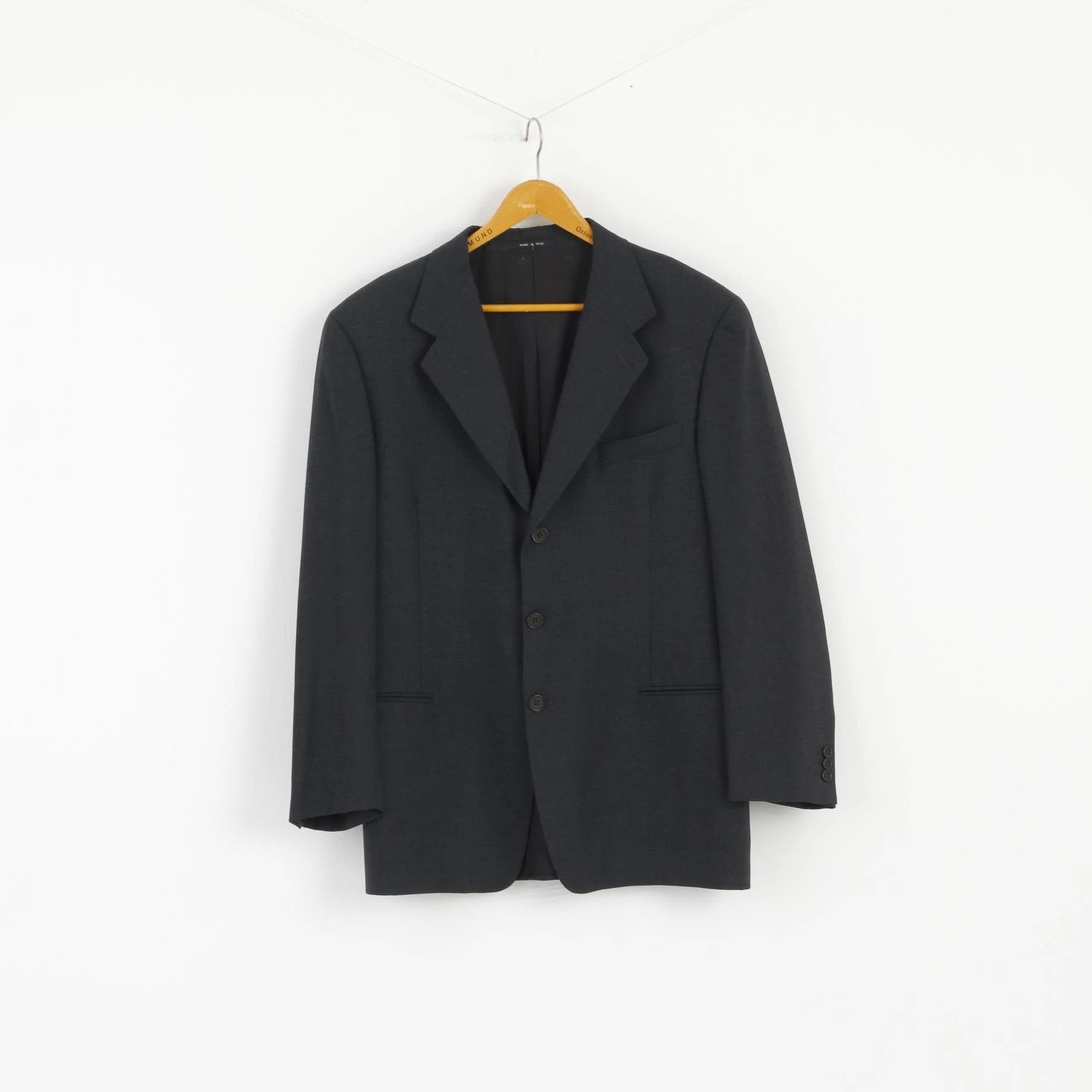 Emporio Armani Emporio Armani Men 54 44 Blazer Charcoal Vintage 1221 Size 44R - 2 Thumbnail