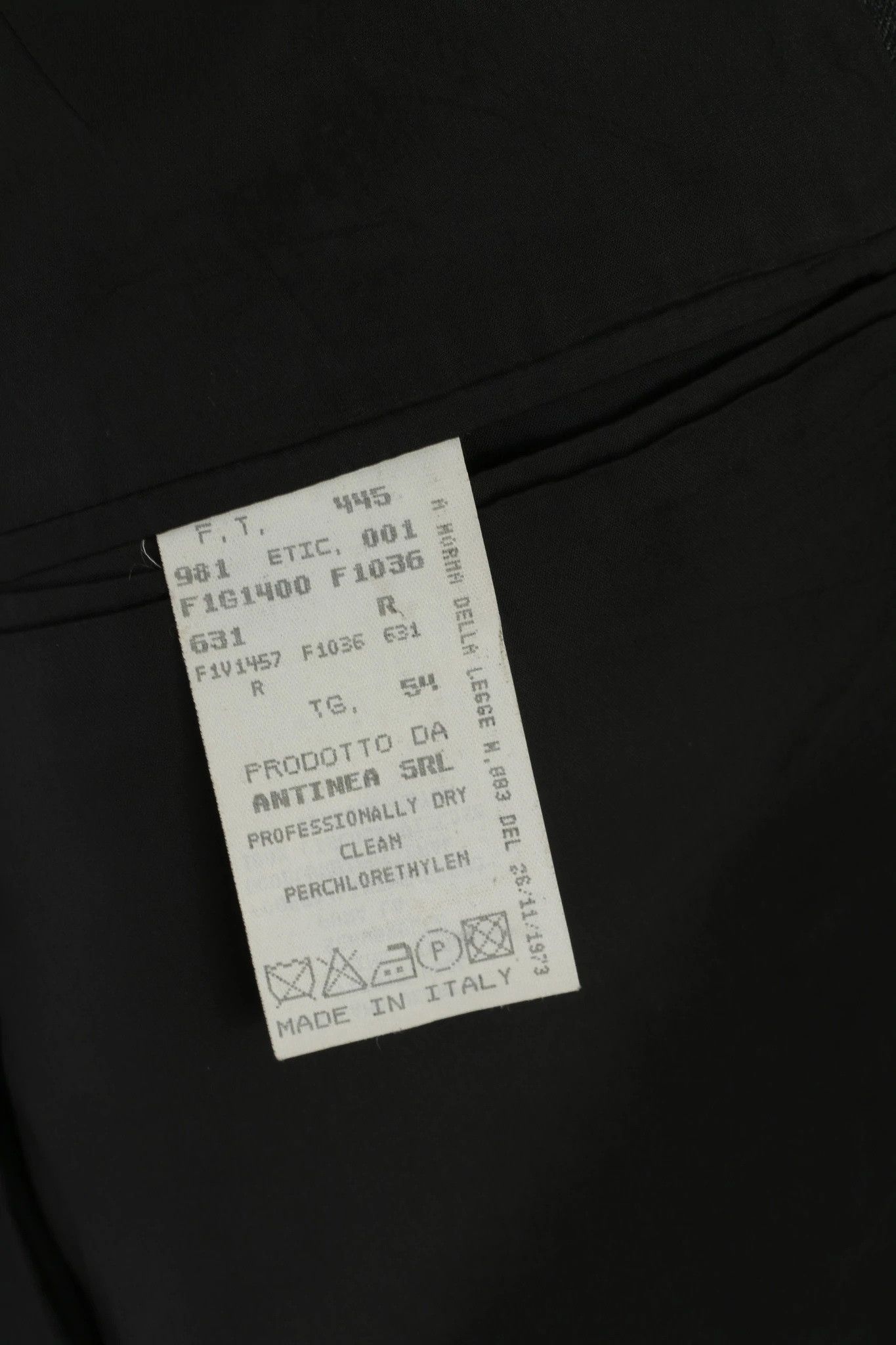 Emporio Armani Emporio Armani Men 54 44 Blazer Charcoal Vintage 1221 Size 44R - 7 Thumbnail