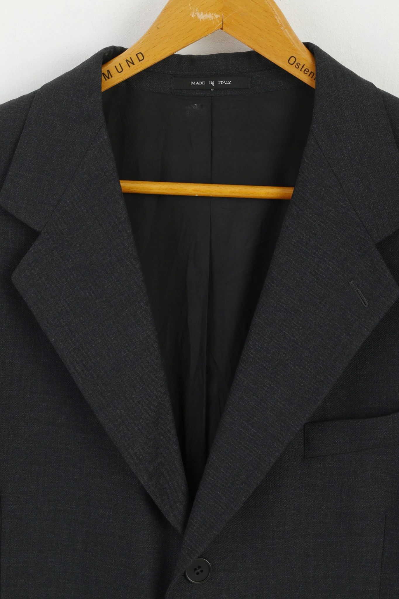 Emporio Armani Emporio Armani Men 54 44 Blazer Charcoal Vintage 1221 Size 44R - 3 Thumbnail