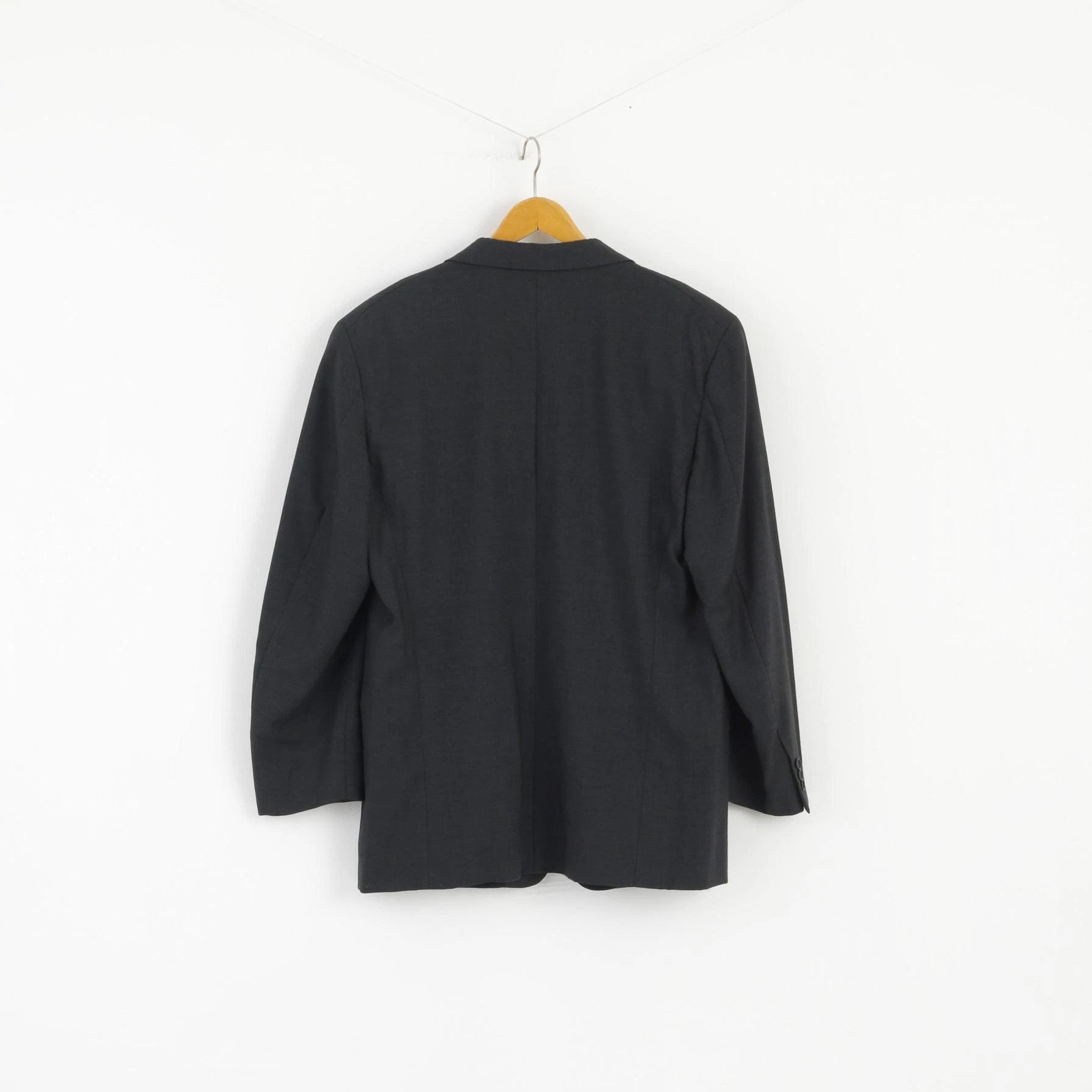 Emporio Armani Emporio Armani Men 54 44 Blazer Charcoal Vintage 1221 Size 44R - 8 Thumbnail