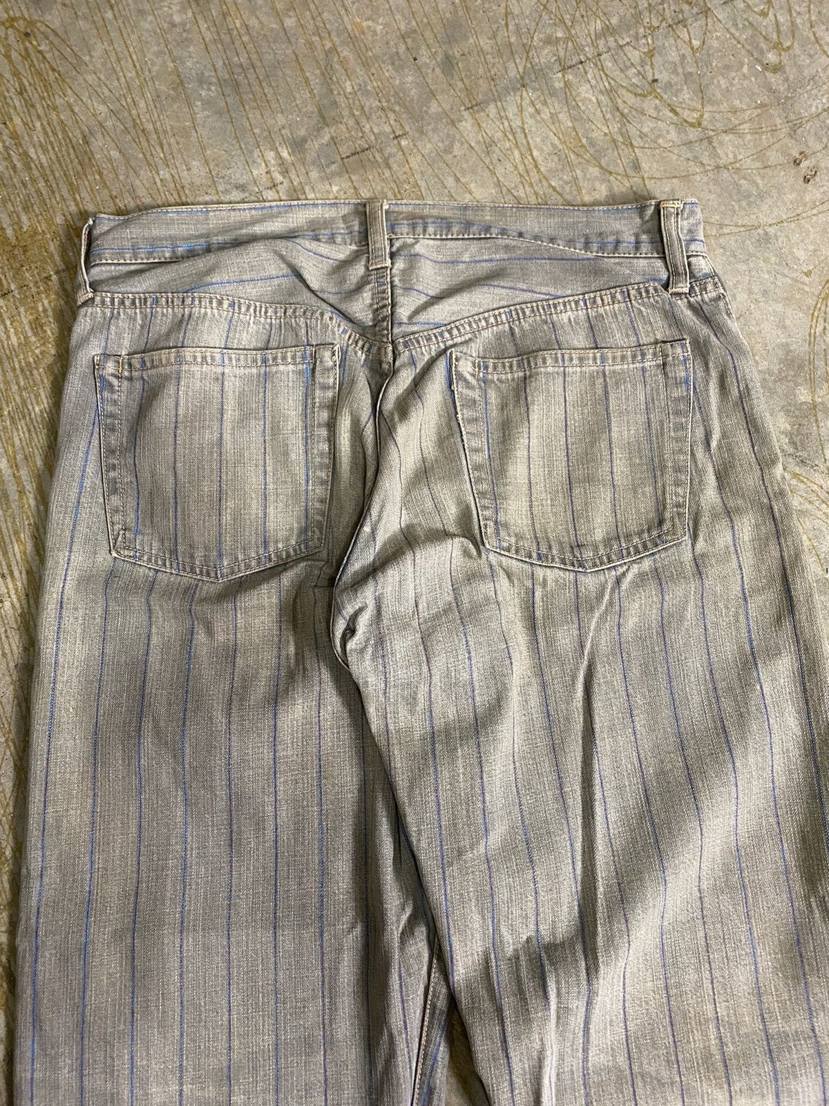 Comme des Garcons Homme Plus AD2003 stripe paisley denim Size US 31 - 13 Thumbnail