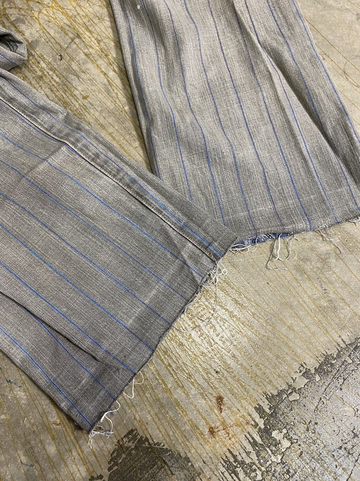 Comme des Garcons Homme Plus AD2003 stripe paisley denim Size US 31 - 14 Thumbnail