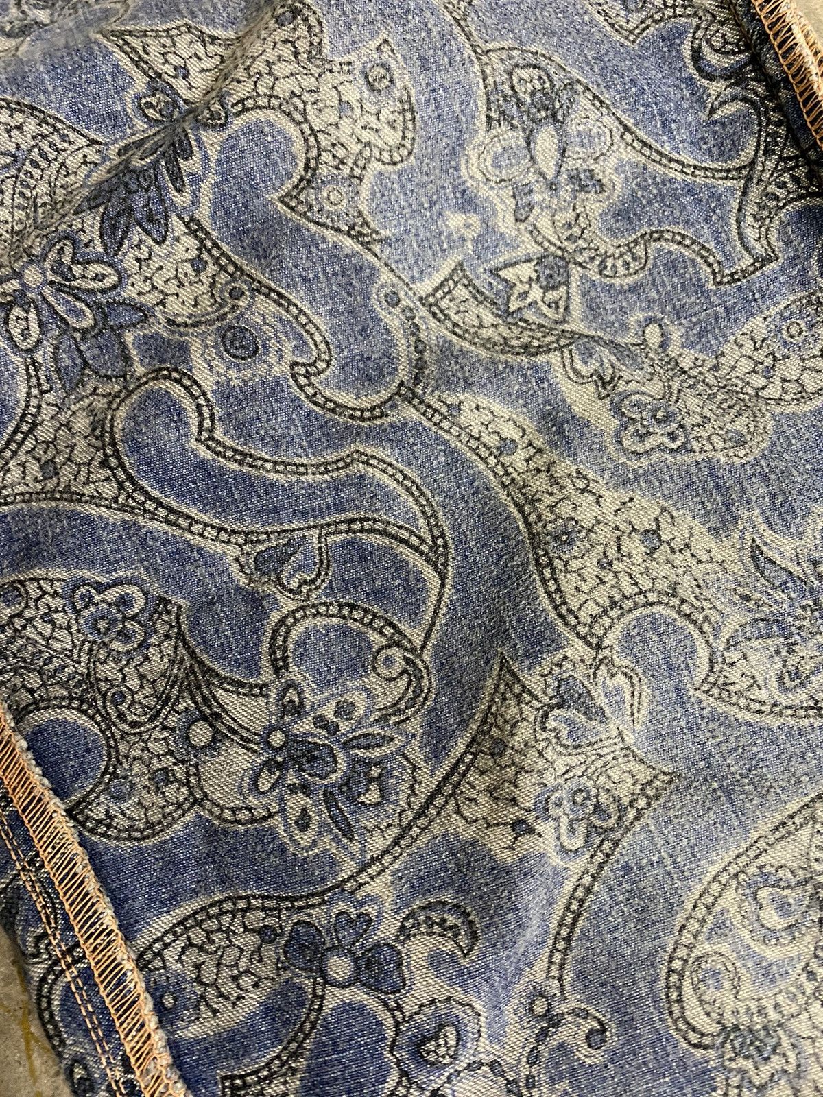 Comme des Garcons Homme Plus AD2003 stripe paisley denim Size US 31 - 4 Thumbnail