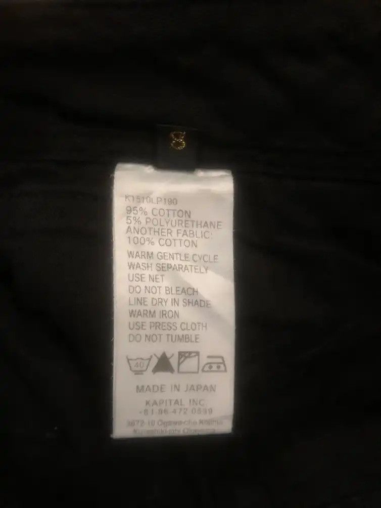 Kapital GRAIL🔥OG Kapital Kountry Million Button Skinny Denim Pants Size 28" / US 6 / IT 42 - 7 Thumbnail