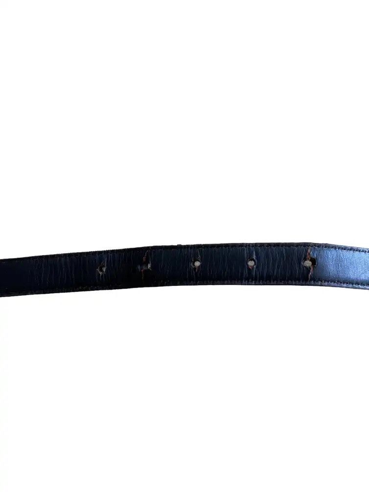 Gaultier Homme Objet × Jean Paul Gaultier ARTISANAL🔥Jean Paul Gaultier Cyberpunk Anarchy Leather Belt Size ONE SIZE - 6 Thumbnail