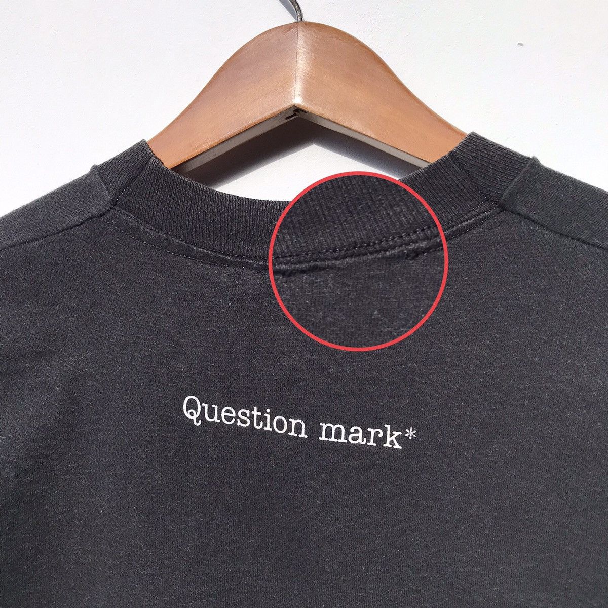 Vintage Vintage 90s CG Design 94 Question Mark Tee Sun Faded Size US M / EU 48-50 / 2 - 16 Thumbnail