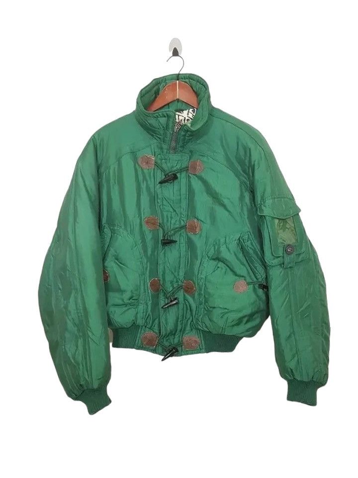 Japanese Brand PHENIX Down Equipment Bomber Style Spellout Ski Jacket Size US M / EU 48-50 / 2 - 2 Thumbnail