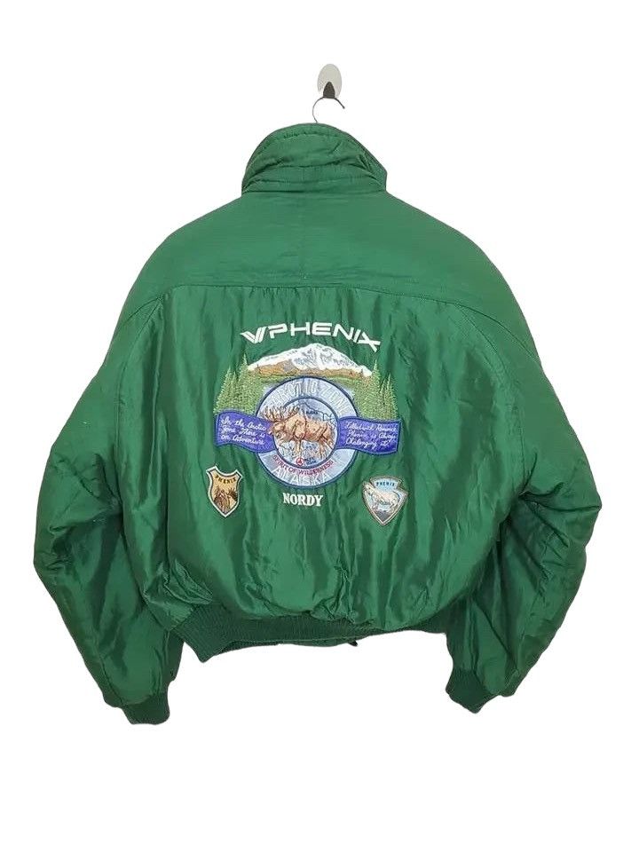 Japanese Brand PHENIX Down Equipment Bomber Style Spellout Ski Jacket Size US M / EU 48-50 / 2 - 1 Thumbnail