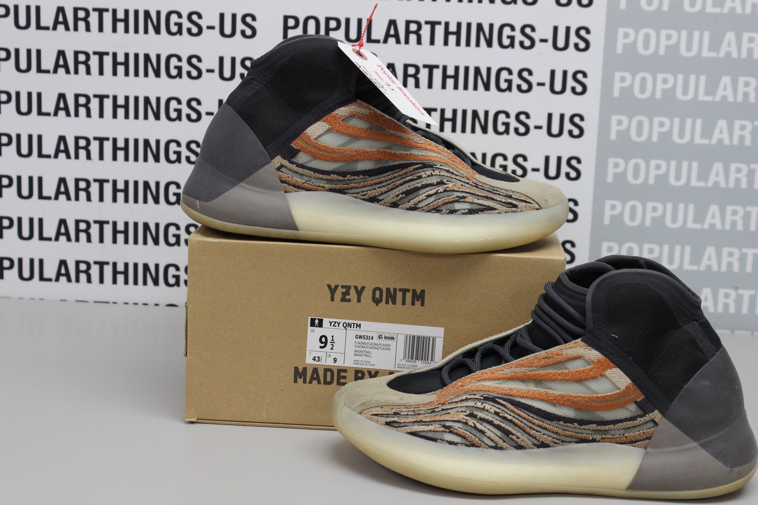 yeezy qntm flash orange resell