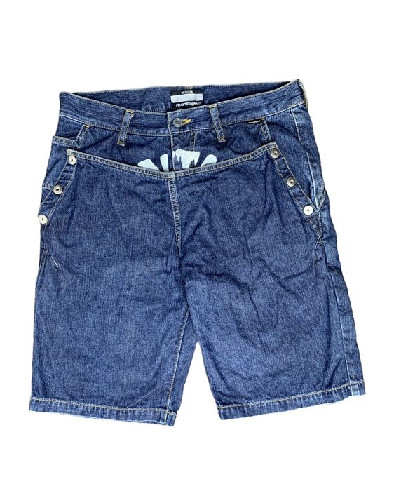 Japanese Brand jorts pant by montage japan double layer thigh | Grailed