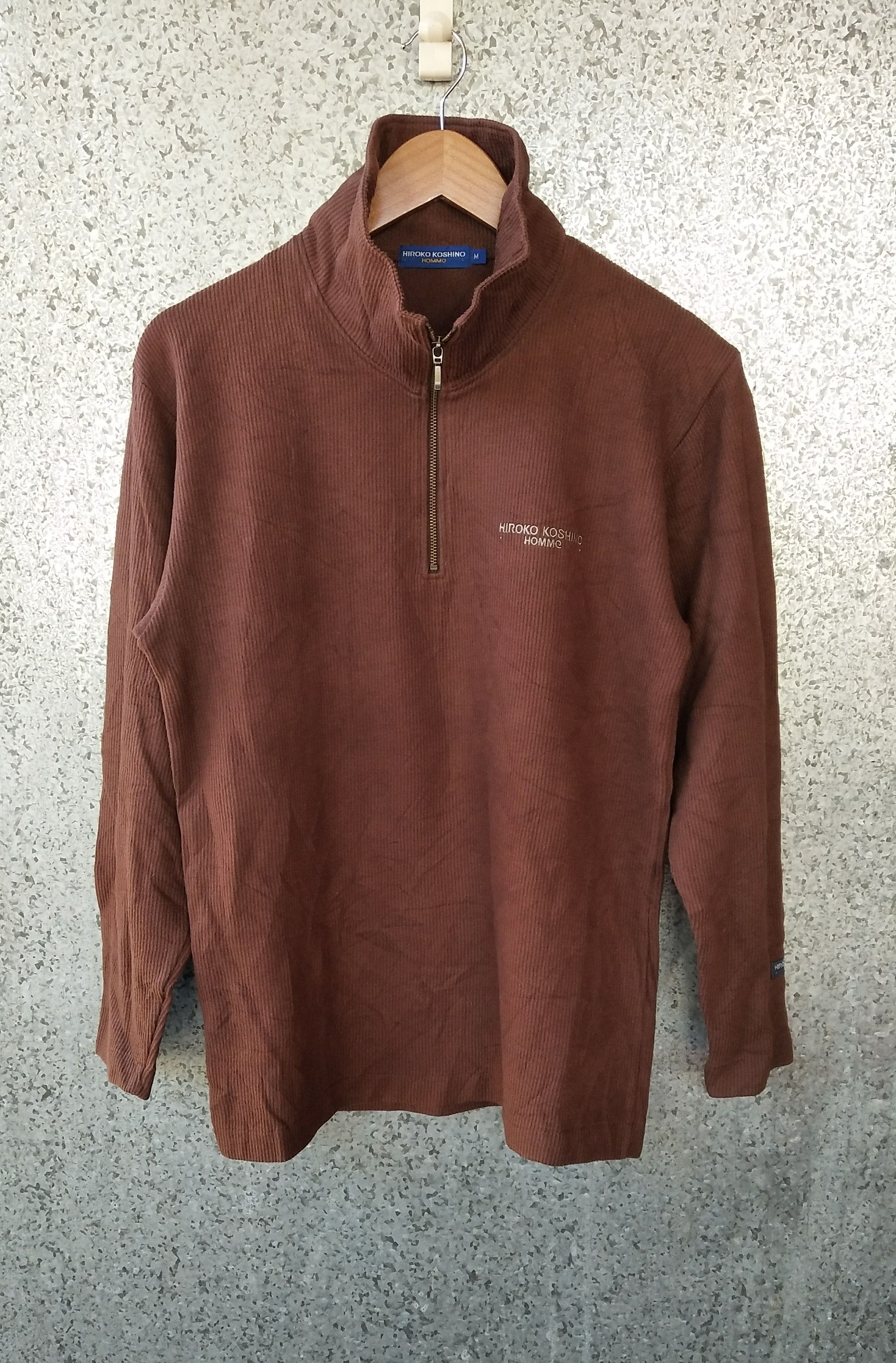 Hiroko Koshino Homme 🔥 Hiroko Koshino Homme long sleeve half zipper sweater Size US M / EU 48-50 / 2 - 1 Thumbnail
