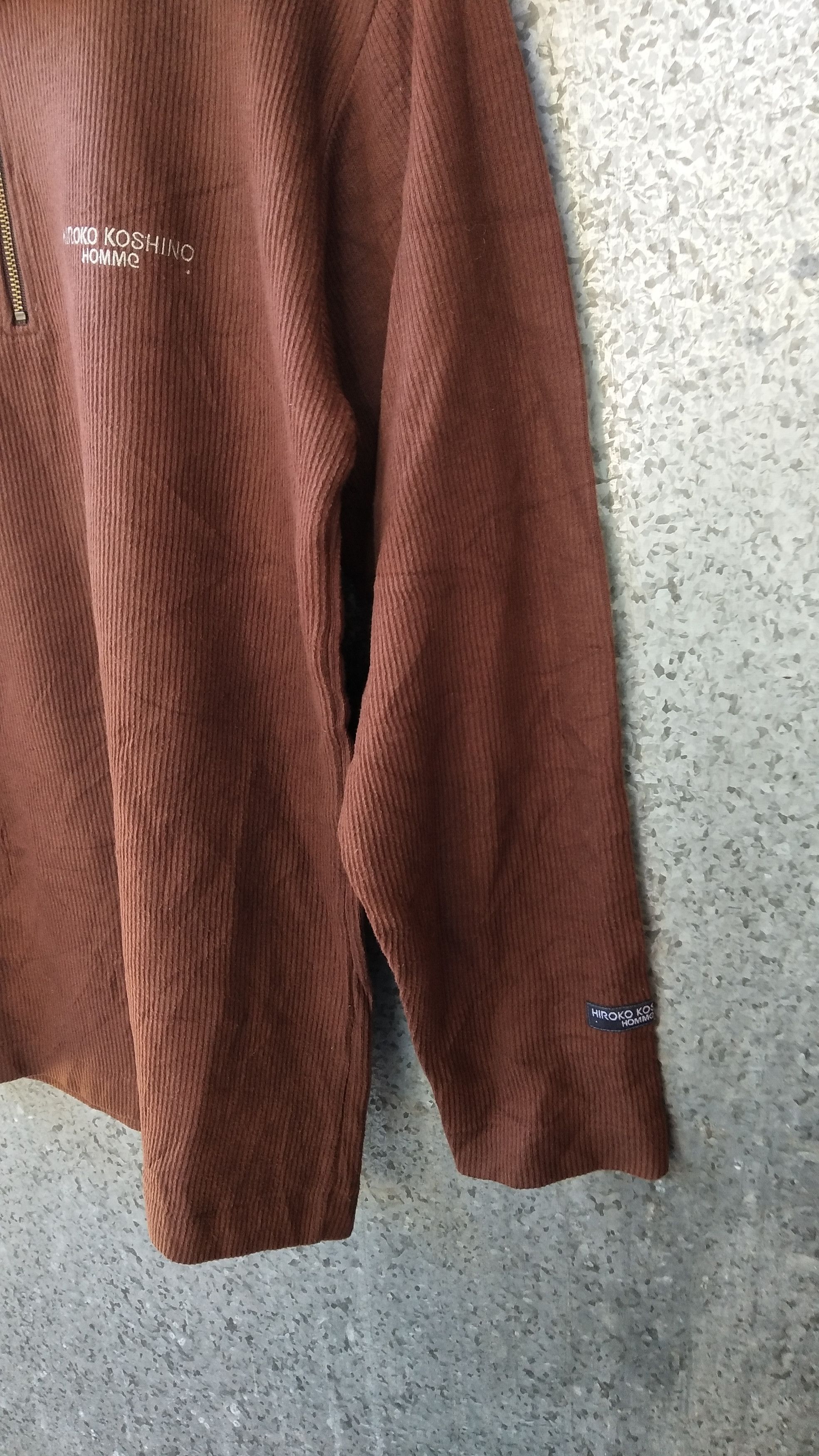 Hiroko Koshino Homme 🔥 Hiroko Koshino Homme long sleeve half zipper sweater Size US M / EU 48-50 / 2 - 3 Thumbnail
