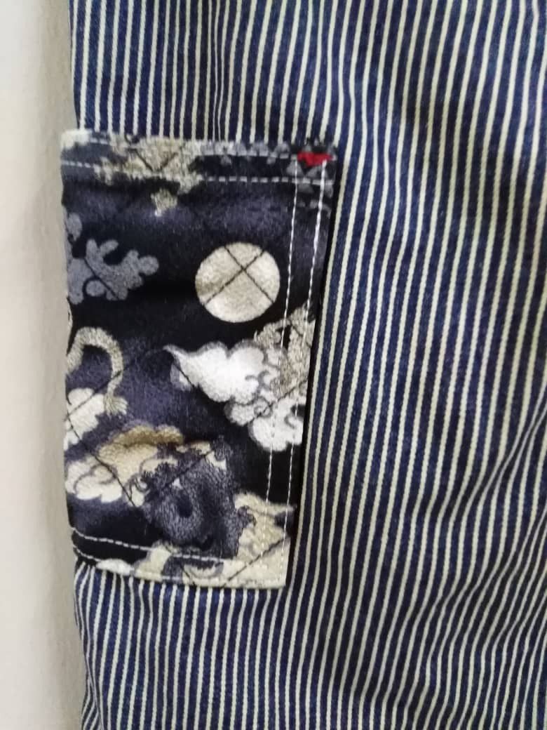 Visvim Vintage Karakuri Japan Double Knee Sashiko Stitch Hickory Size US 30 / EU 46 - 20 Thumbnail