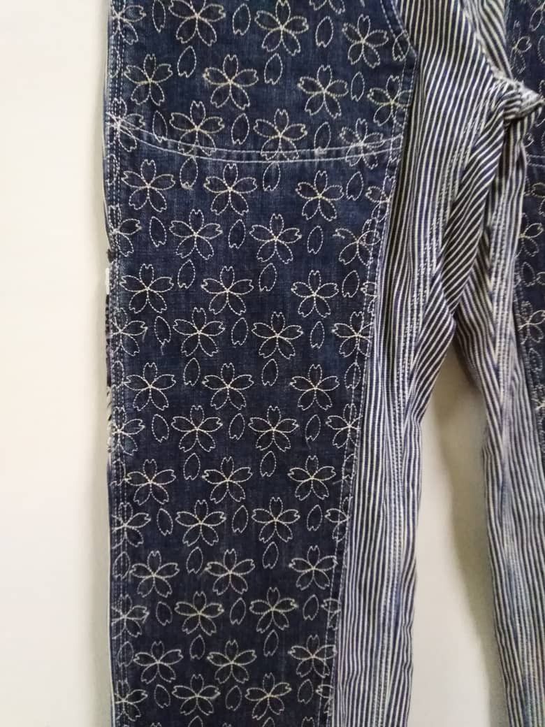Visvim Vintage Karakuri Japan Double Knee Sashiko Stitch Hickory Size US 30 / EU 46 - 10 Thumbnail