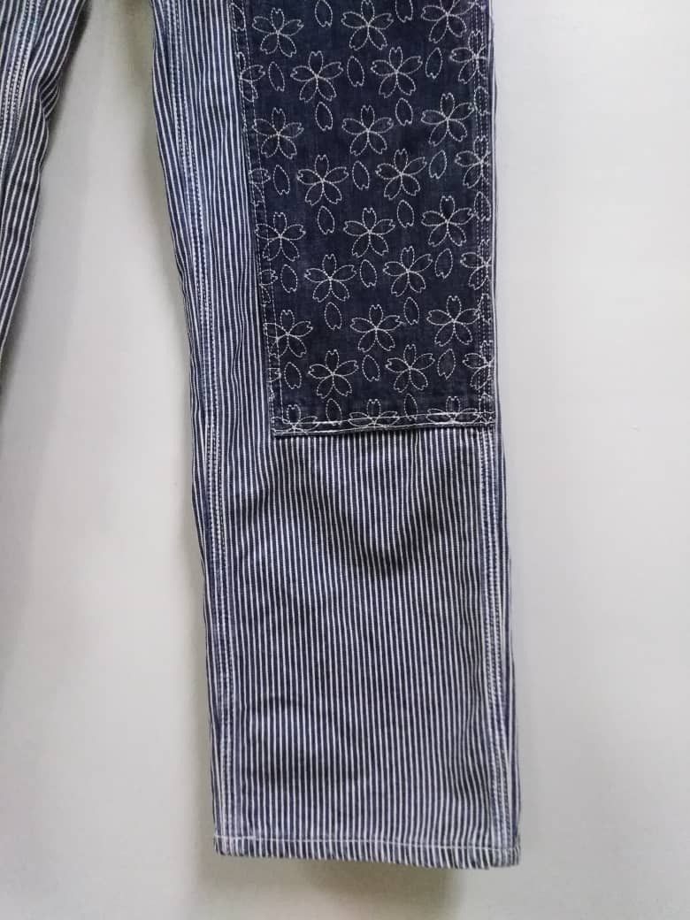 Visvim Vintage Karakuri Japan Double Knee Sashiko Stitch Hickory Size US 30 / EU 46 - 9 Thumbnail