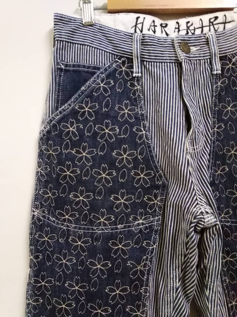 Visvim Vintage Karakuri Japan Double Knee Sashiko Stitch Hickory Size US 30 / EU 46 - 4 Thumbnail