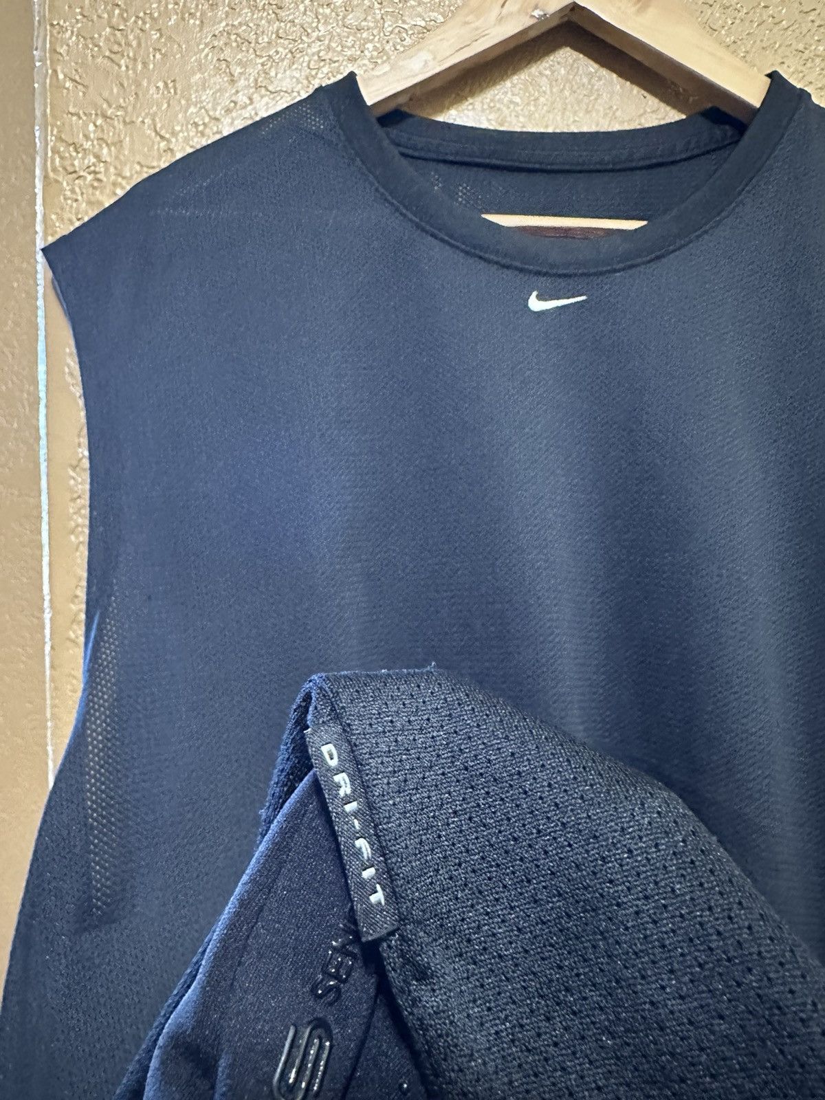 Nike × Vintage 00s Vintage Nike Embroidered Swoosh Mesh Jersey Size US XL / EU 56 / 4 - 3 Thumbnail
