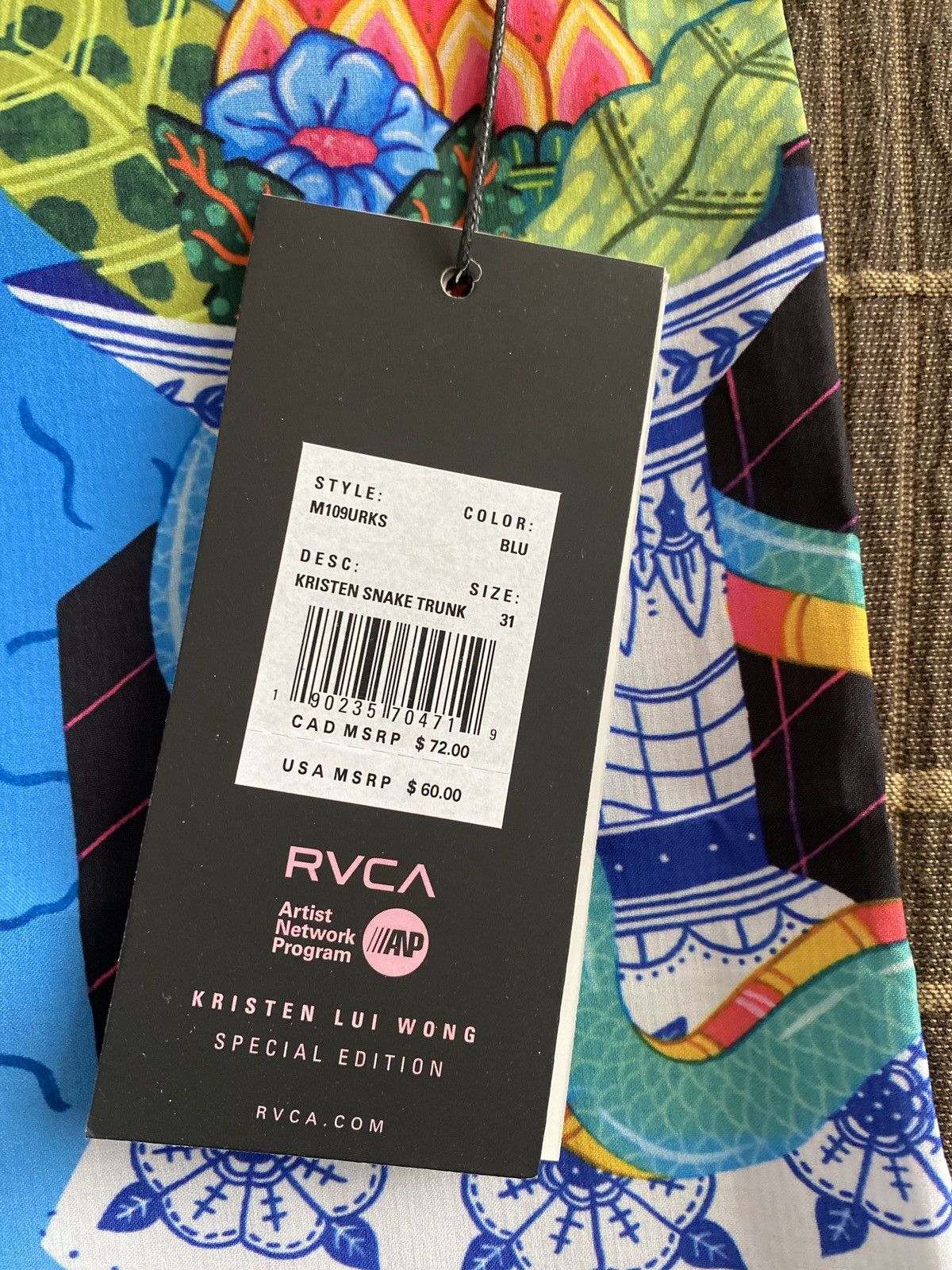 RVCA RVCA Kristen snake trunk Size US 31 - 5 Thumbnail