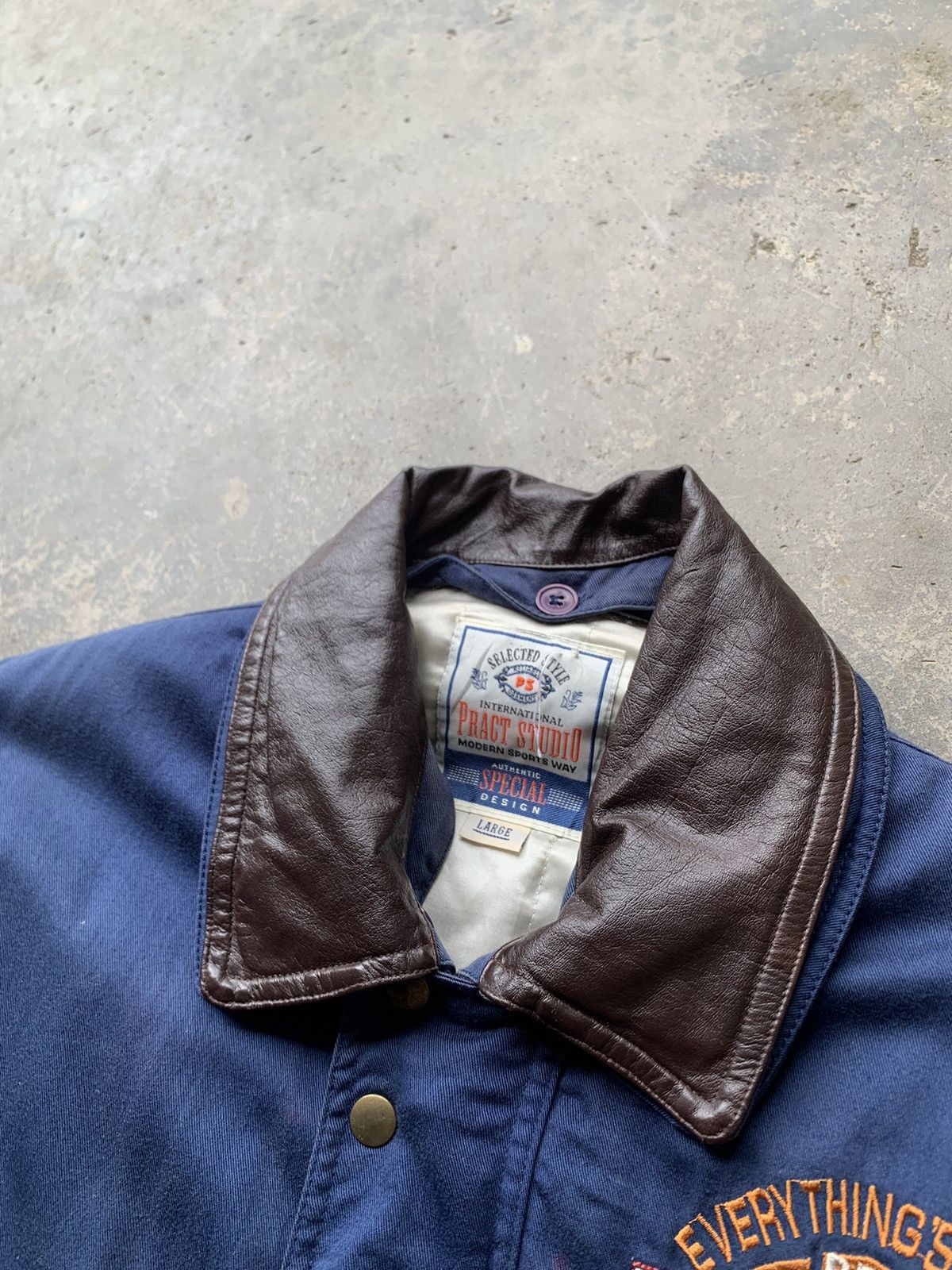 Vintage 🪖Vintage PRACT STUDIO PATCHWORK BOMBER JACKET Size US M / EU 48-50 / 2 - 3 Thumbnail