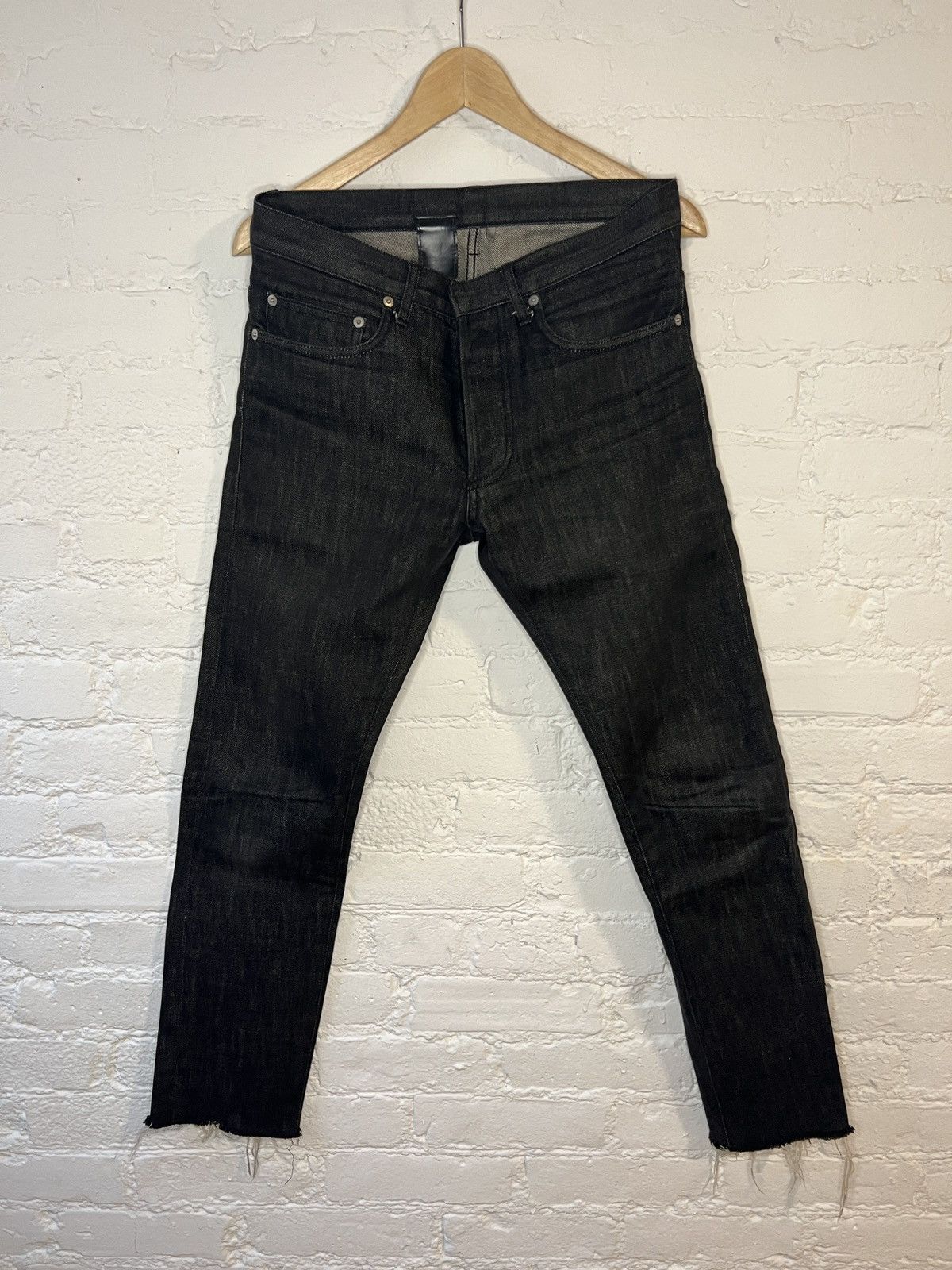 MIJ Raw Black Dior Homme Jeans
