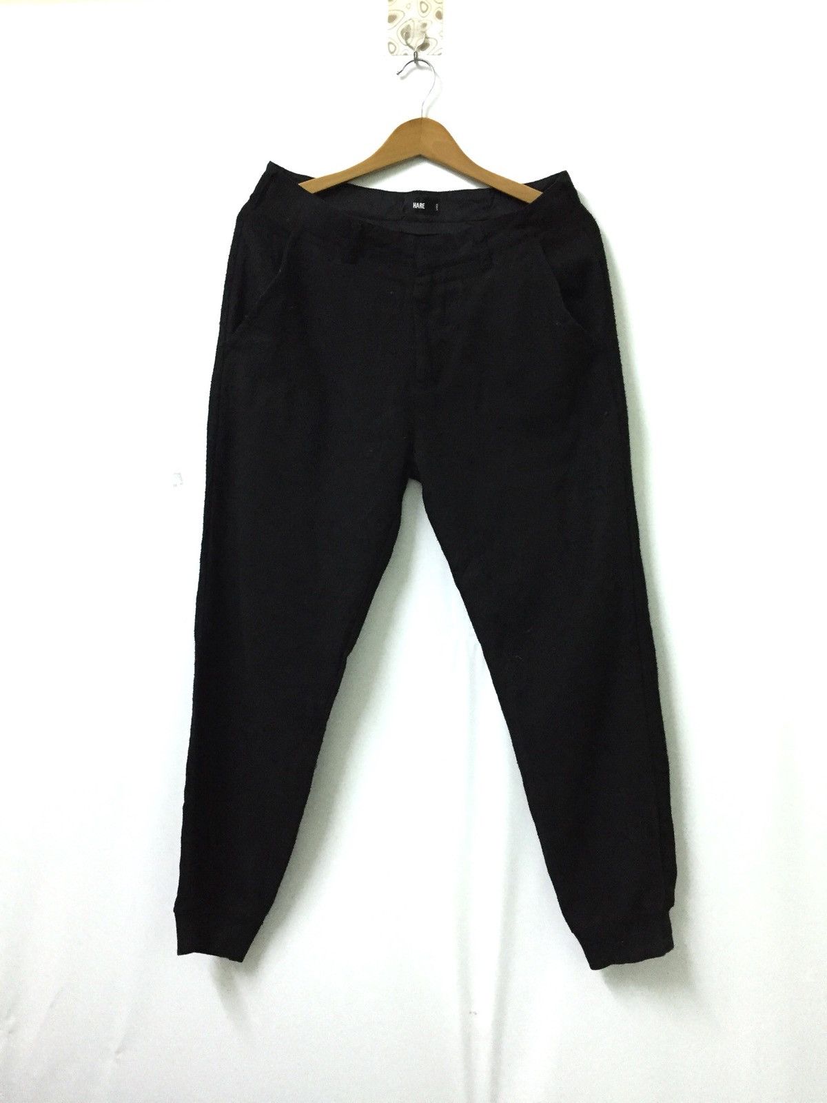 Hare Jogger Pants Black Plain