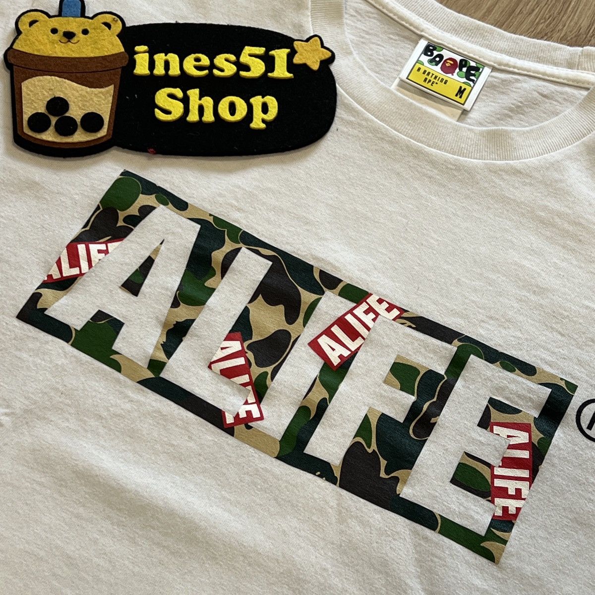 Alife × Bape Bape x Alife Camo Box Tee Size US M / EU 48-50 / 2 - 2 Thumbnail