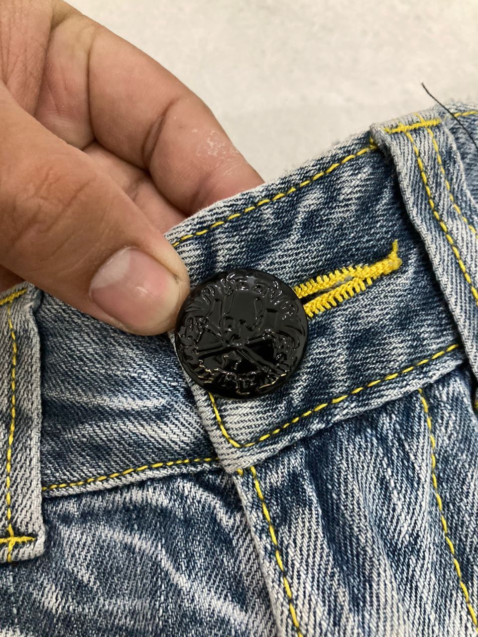 Hysteric Glamour RARE Skulls Blow By Blue Distress Denim Size US 28 / EU 44 - 13 Thumbnail