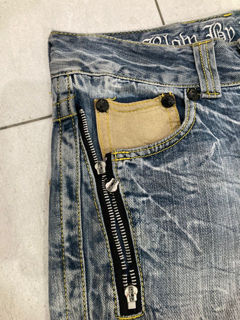 Hysteric Glamour RARE Skulls Blow By Blue Distress Denim Size US 28 / EU 44 - 14 Thumbnail