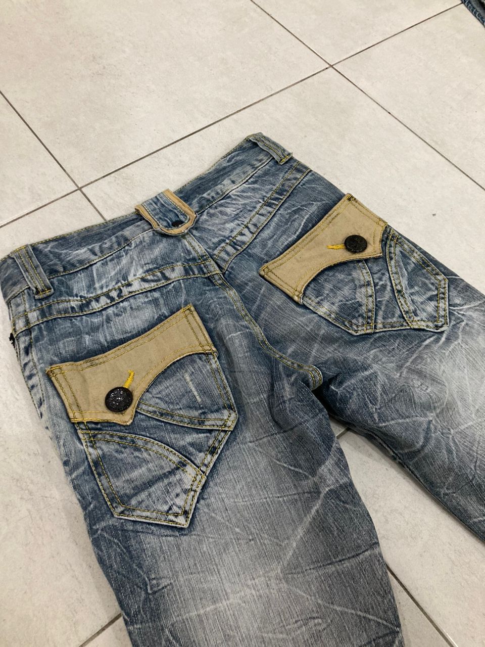 Hysteric Glamour RARE Skulls Blow By Blue Distress Denim Size US 28 / EU 44 - 3 Thumbnail