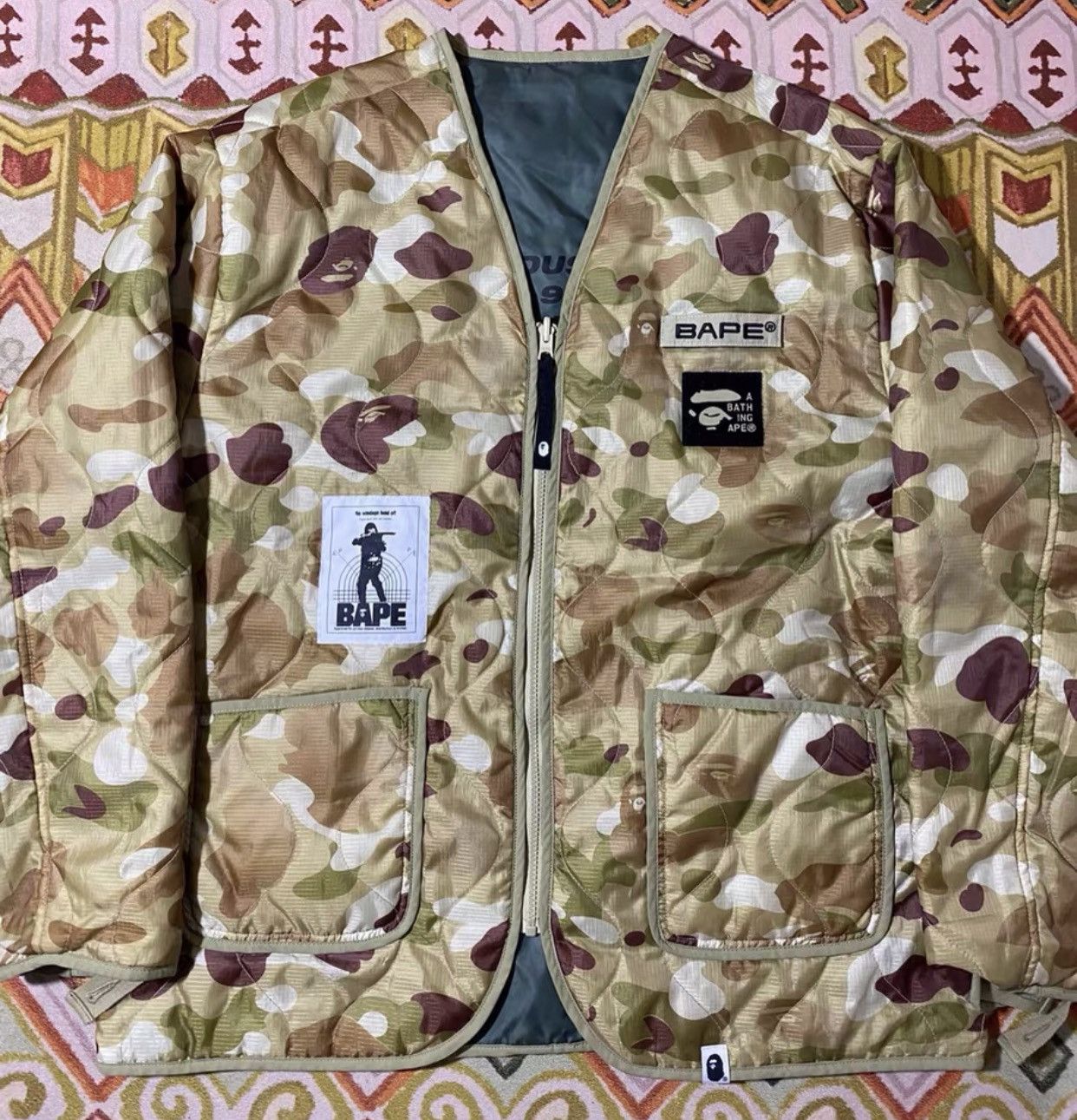 BAPE x ALPHA INDUSTRIES REVERSIBLE INNER JACKET