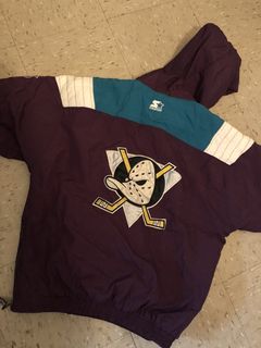 Vintage Starter Jackets and Sports Apparel - VINTAGE Anaheim Mighty Ducks  Parka Starter Jacket Youth Small